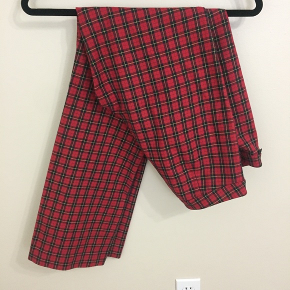 Ralph Lauren Pants - Ralph Lauren Red Plaid Pants